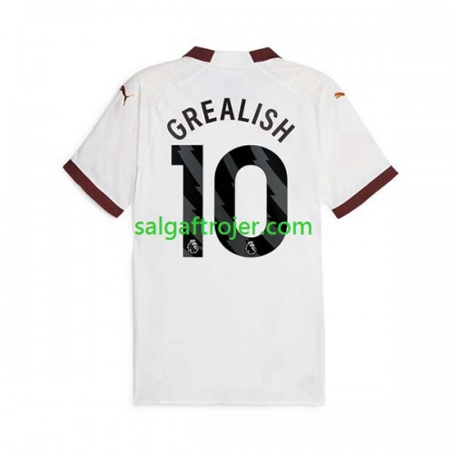 Manchester City Jack Grealish 10 Fodboldtrøjer Udebanesæt 2023/24 Kort ærmer Manchester City Jack Grealish 10 Fodboldtrøjer Udebanesæt 2023/24 Kort ærmer